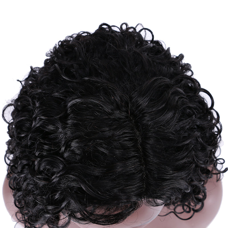 Lace Wig T Part 100%Human Hair Wig Water Wave item#9153