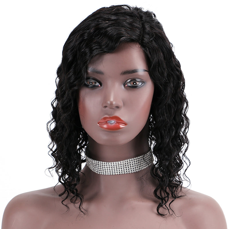 Lace Wig T Part 100%Human Hair Wig Deep Wave item#9153