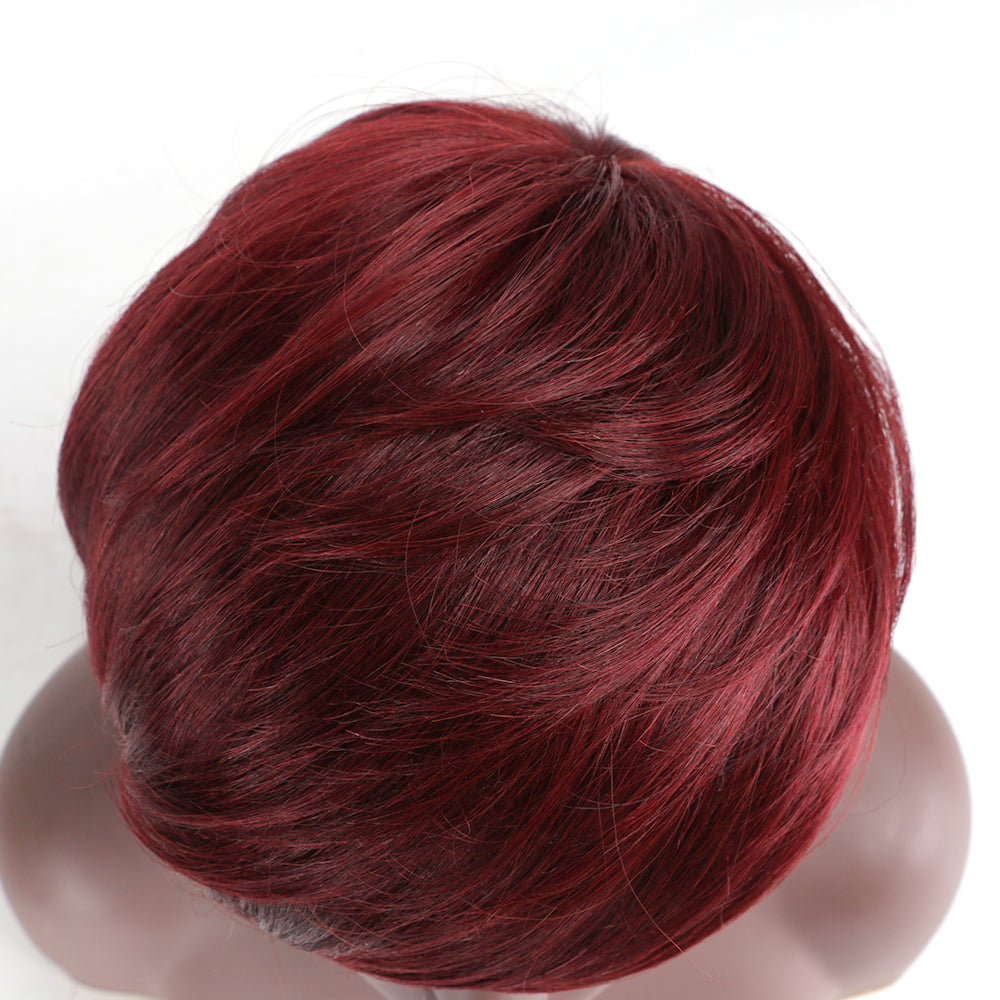 Pixie Cut wig 100%Human Hair Curl Short Wigs Layered Wigs Full Machine Made Wig item#9186