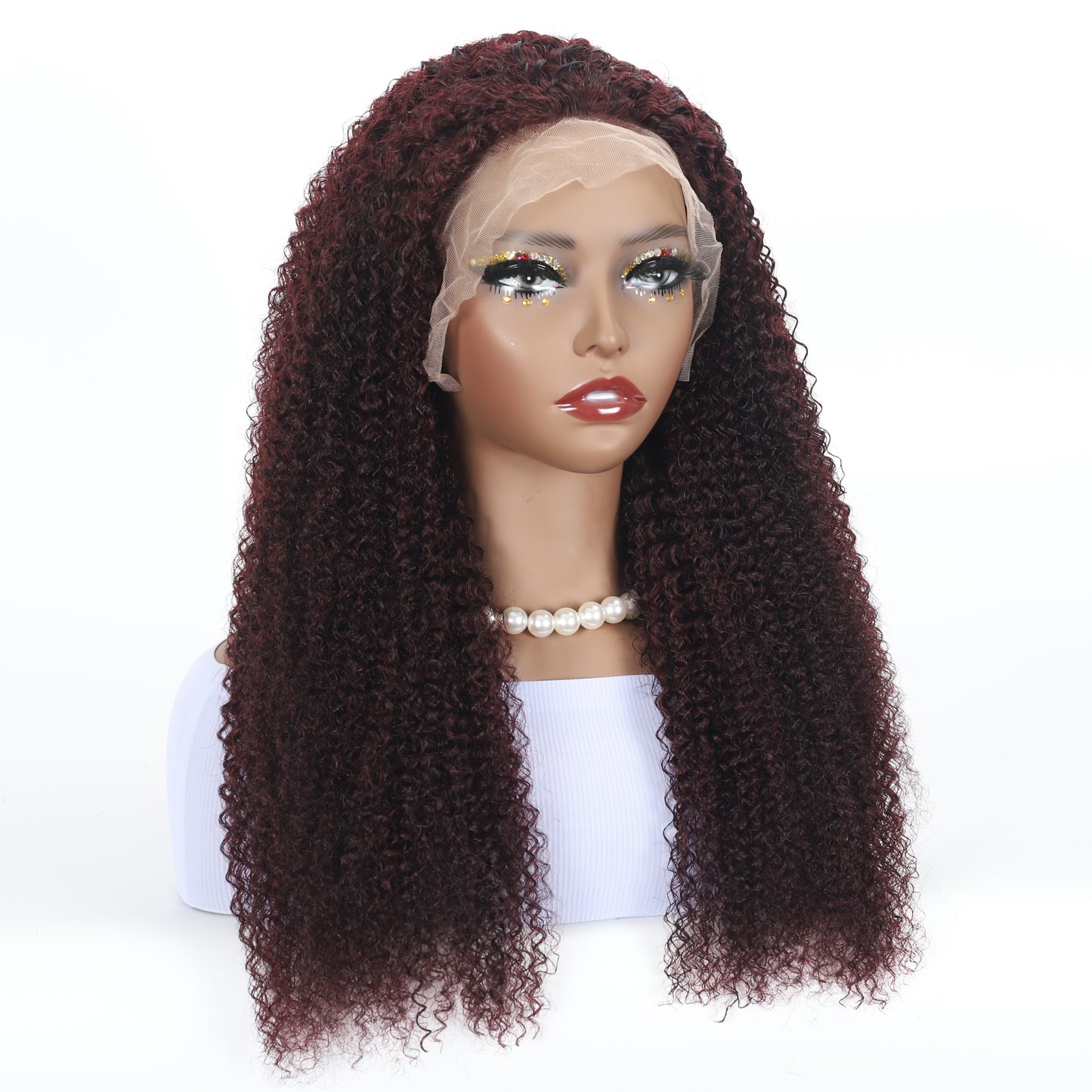 A HIGH-END Lace Frontal Wig Hand Tied 13*4 100%Virgin Remy Human Hair Bundle Wig Natural kinky curl item#1340NK