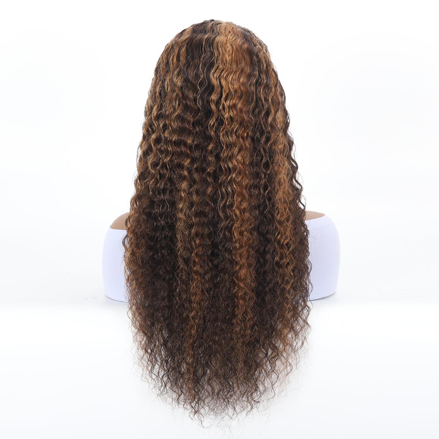 A HIGH-END Lace Frontal Wig Hand Tied 13*4 100%Virgin Remy Human Hair Bundle Wig Natural Deep Wave item#1340DW