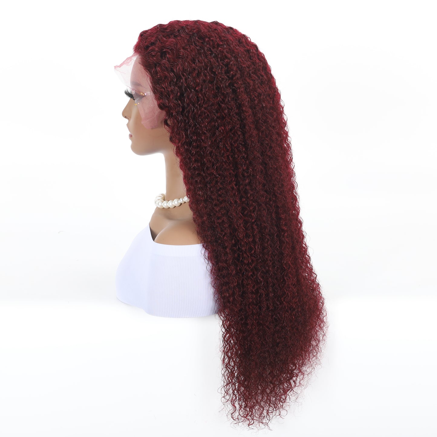 A HIGH-END Lace Frontal Wig Hand Tied 13*4 100%Virgin Remy Human Hair Bundle Wig Jerry curl item#1340JC