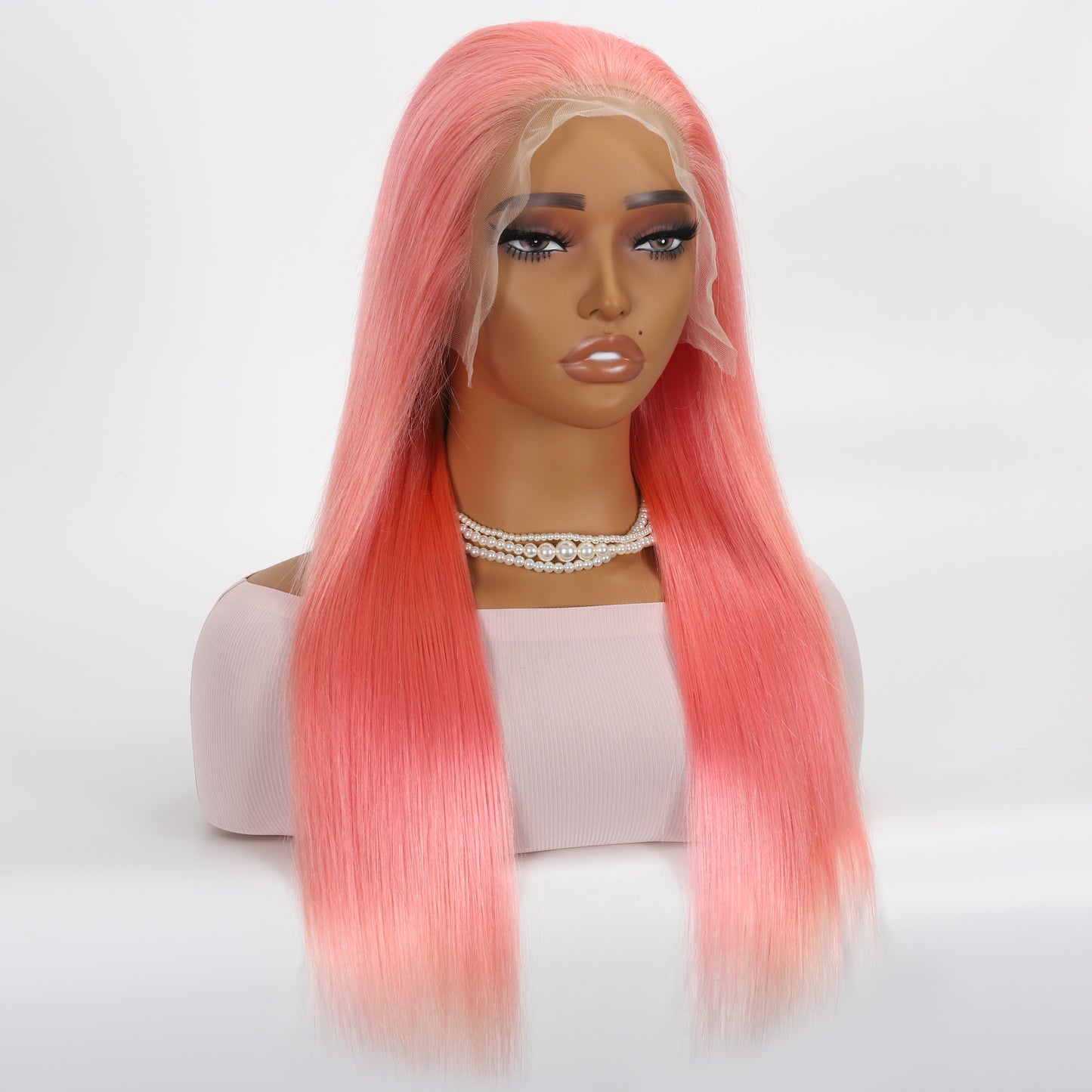 A HIGH-END Lace Frontal Wig Hand Tied 13*4 100%Virgin Remy Human Hair Bundle Wig Straight item#1340ST