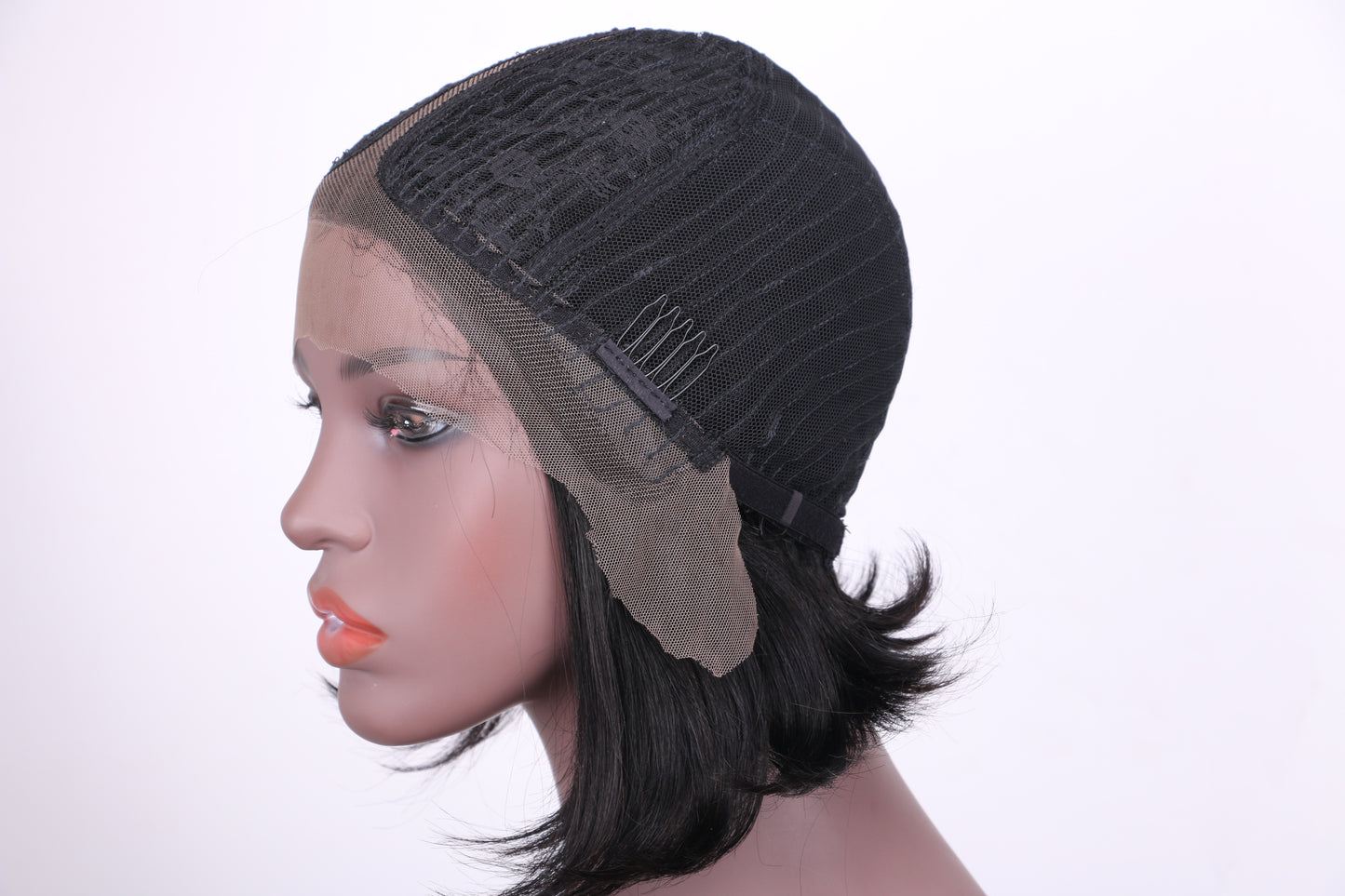 Lace Frontal Wig 13x1 T Part Lace 100%Human Hair BOB item#9038