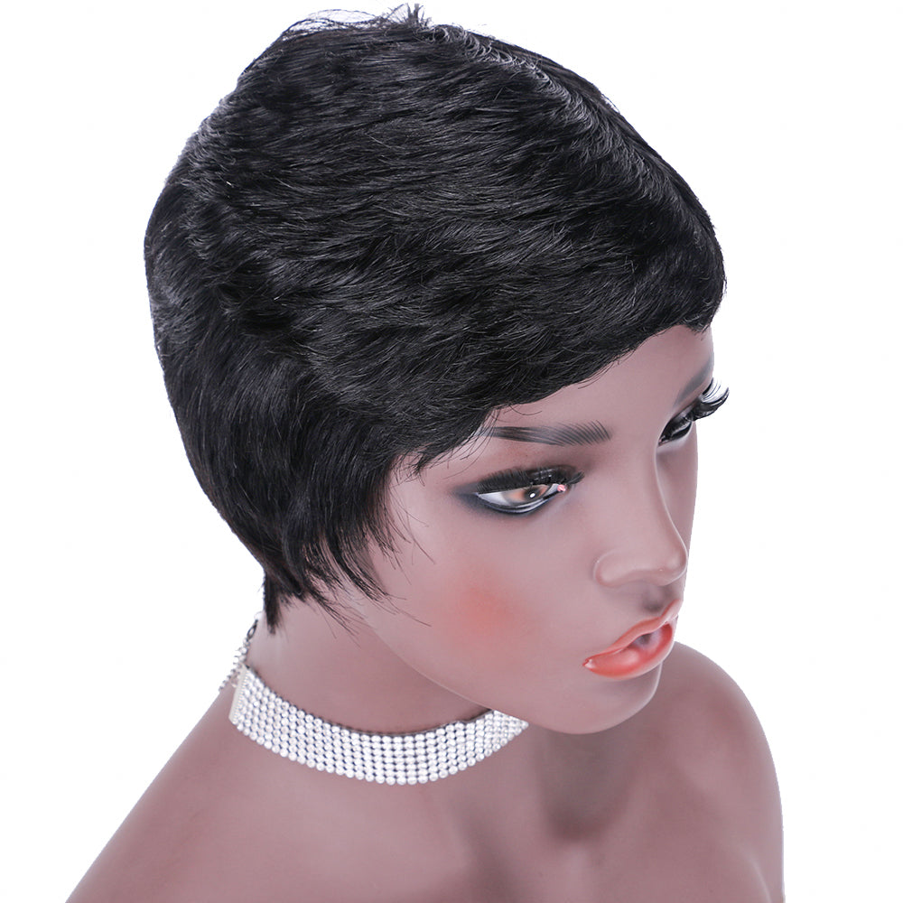 Pixie Cut wig 100%Human Hair Short Wigs Layered Wigs Full Machine Made Wig  item#9127