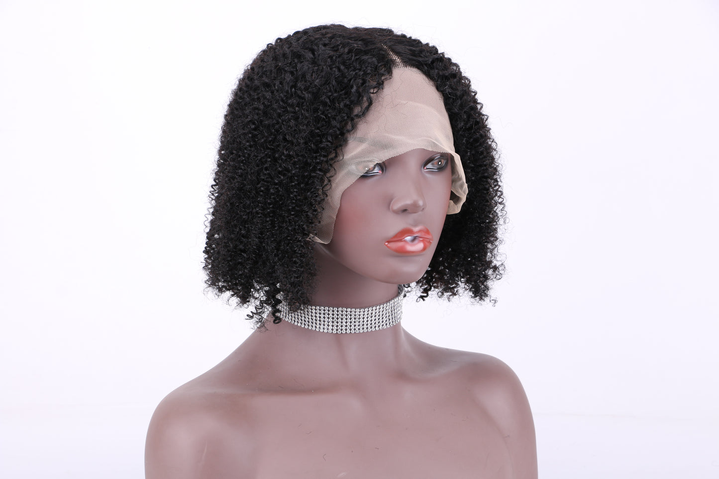 Lace Frontal Wig 13x1 T Part Lace 100%Human Hair Jerry curl item#9038