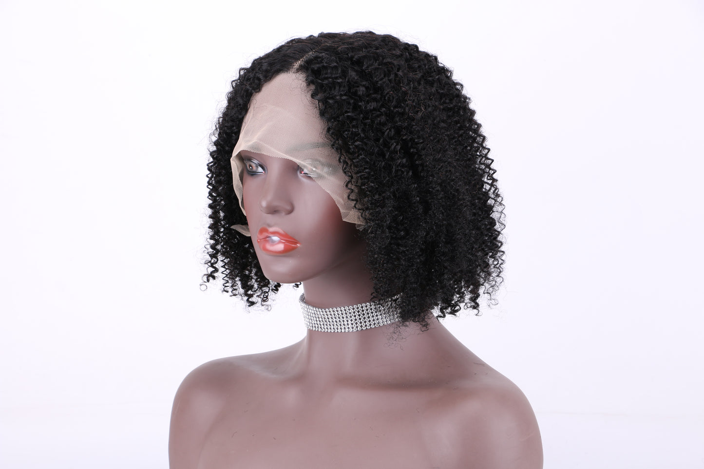 Lace Frontal Wig 13x1 T Part Lace 100%Human Hair Jerry curl item#9038