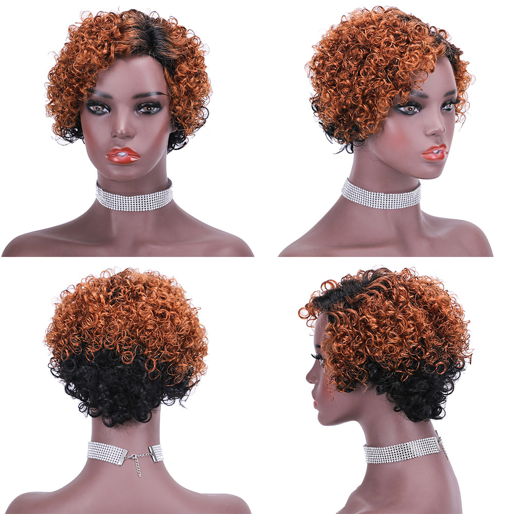 Lace Wig T Part 100%Human Hair Wig item#9131