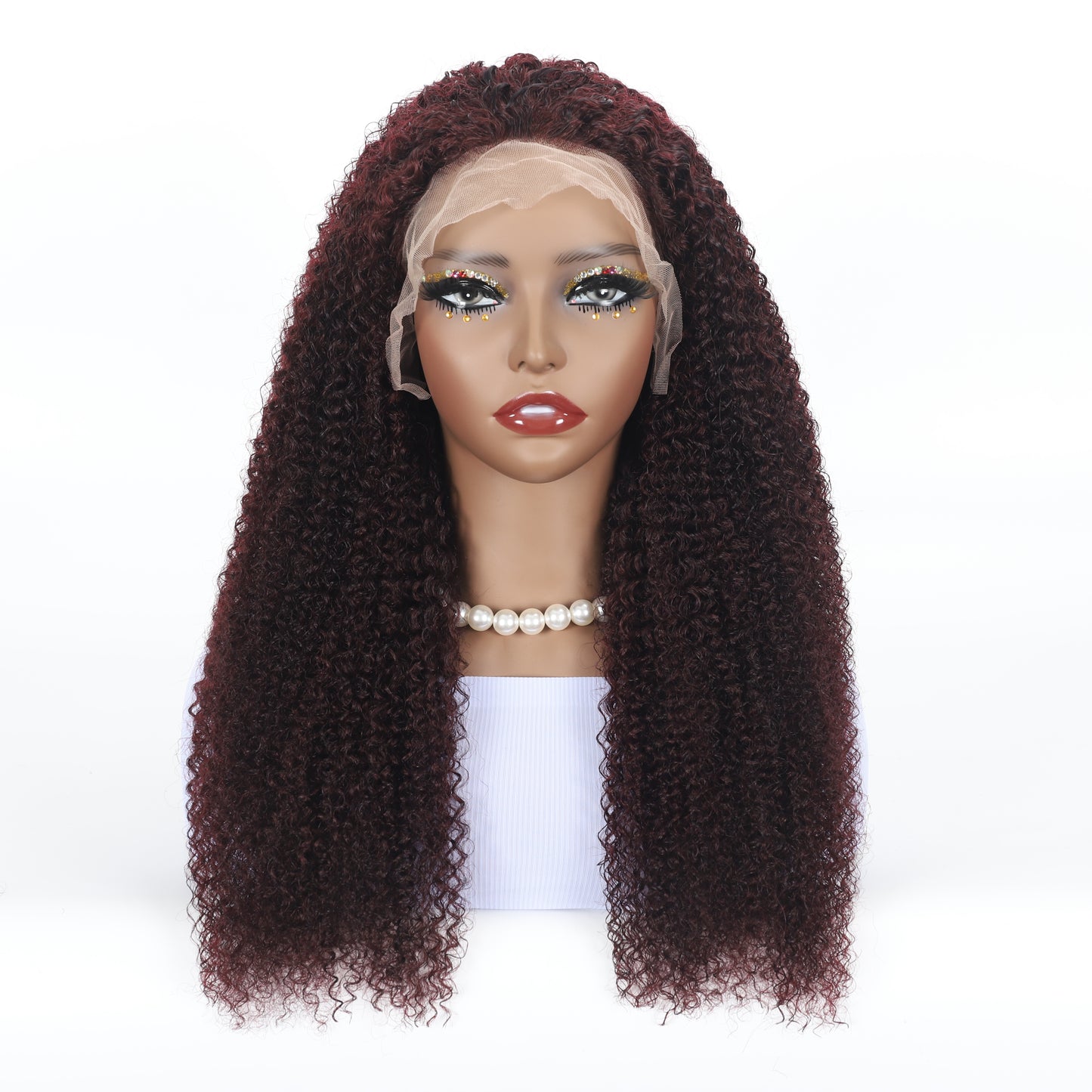 A HIGH-END Lace Frontal Wig Hand Tied 13*4 100%Virgin Remy Human Hair Bundle Wig Natural kinky curl item#1340NK