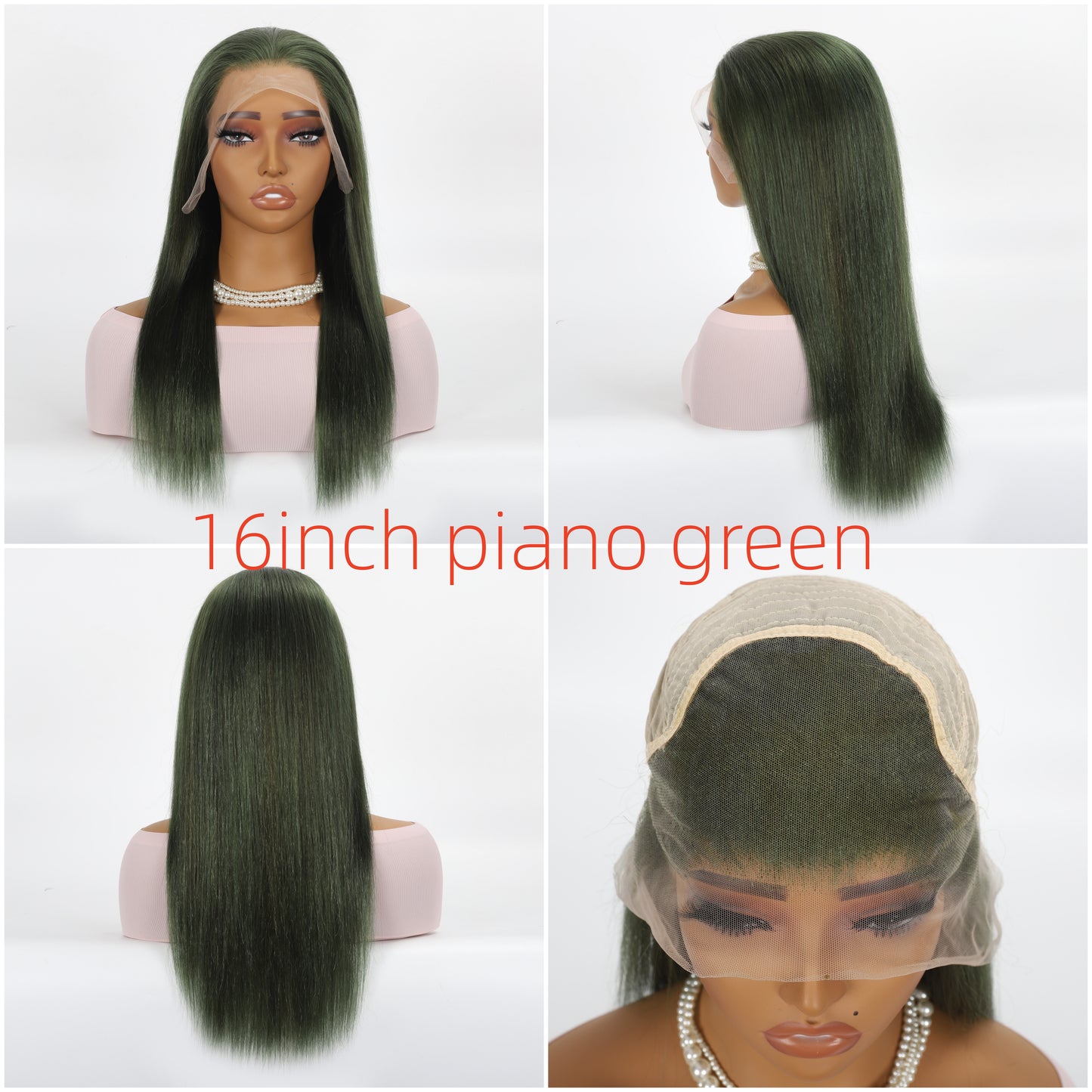 A HIGH-END Lace Frontal Wig Hand Tied 13*4 100%Virgin Remy Human Hair Bundle Wig Straight item#1340ST